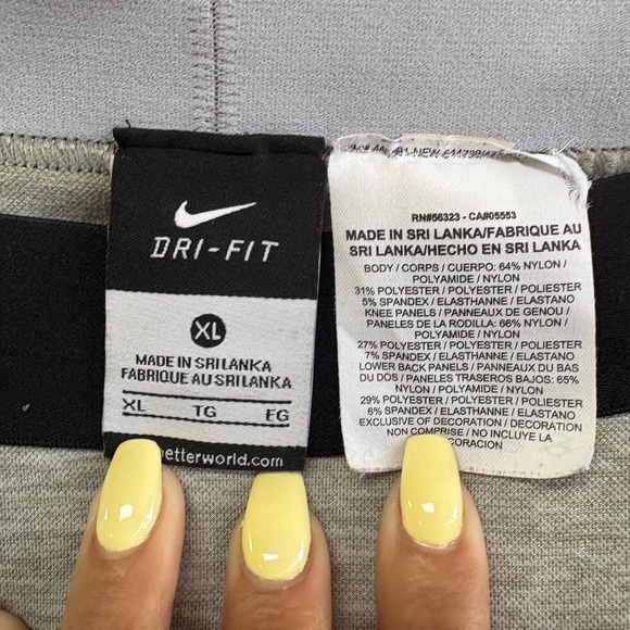 Nike Gray Sweatpants with Elastic Waistband and Seam Details - Picture 6 of 6